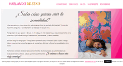 Desktop Screenshot of hablandodesexo.com